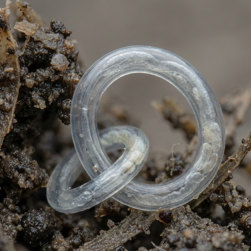 SK-Nematoden (kaeltevertraeglich) (Steinernema kraussei), KI-Illustration