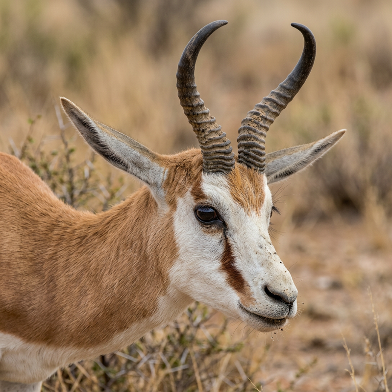 Springbock (Antidorcas marsupialis), KI-Illustration