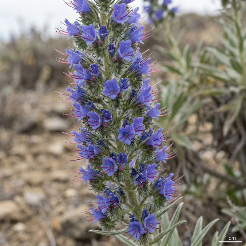 Stolz von Madeira (Echium candicans), KI-Illustration