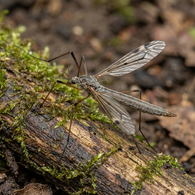 Sumpfschnake (Tipula paludosa), KI-Illustration