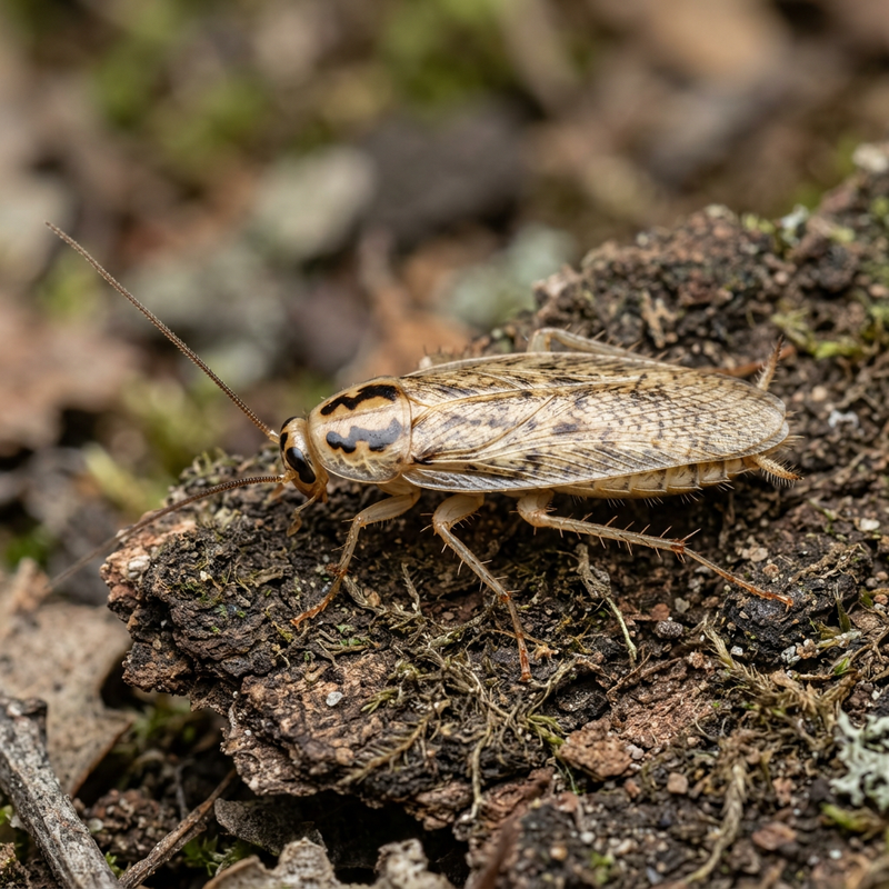 Tanger-Waldschabe (Planuncus tingitanus), KI-Illustration