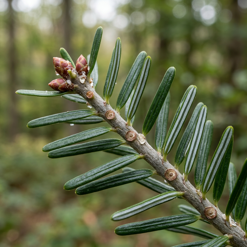 Tanne (Abies), KI-Illustration