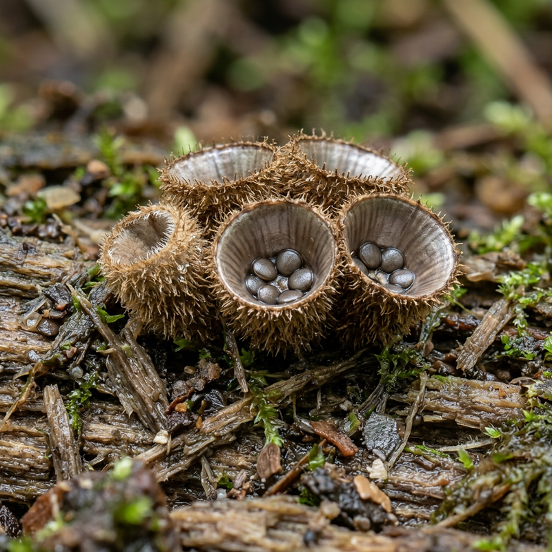 Teuerling (Cyathus), KI-Illustration