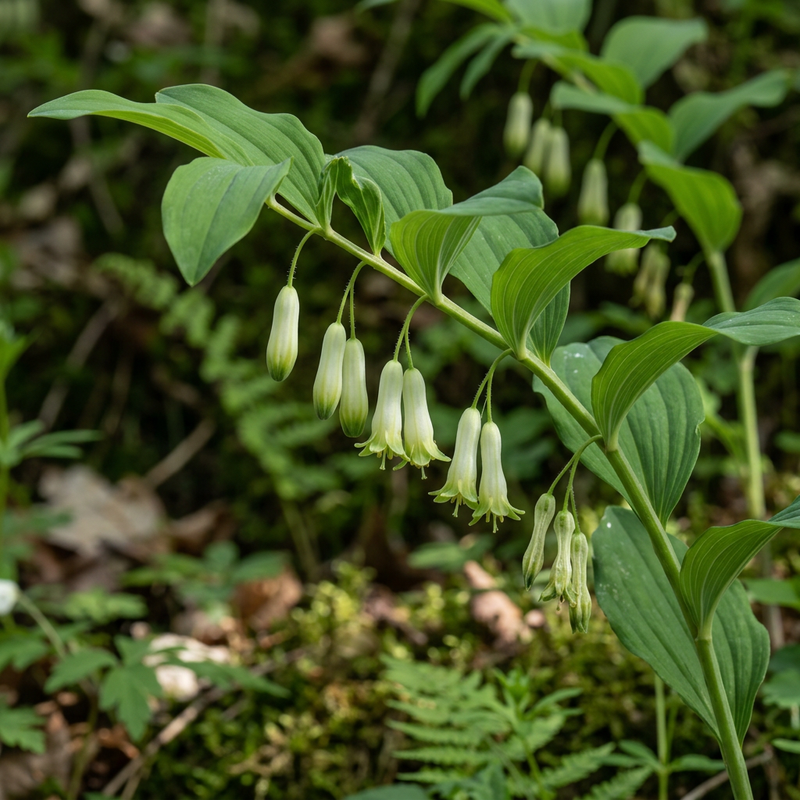 Vielblütiges Salomonssiegel (Polygonatum multiflorum), KI-Illustration