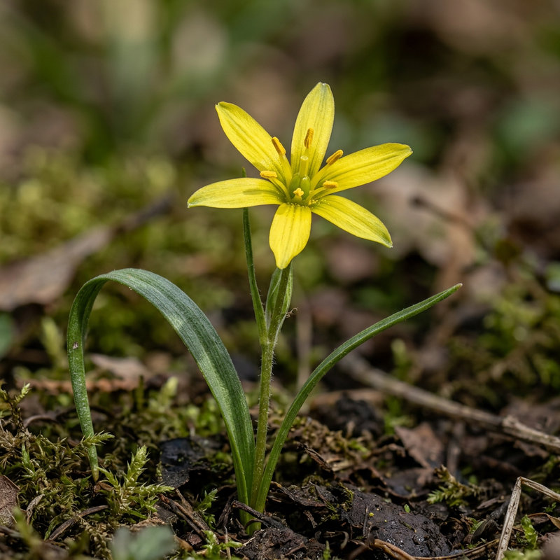 Wald-Goldstern (Gagea lutea), KI-Illustration