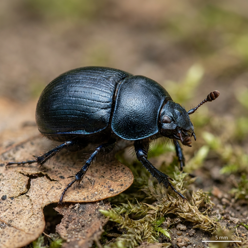 Waldmistkäfer (Anoplotrupes stercorosus), KI-Illustration
