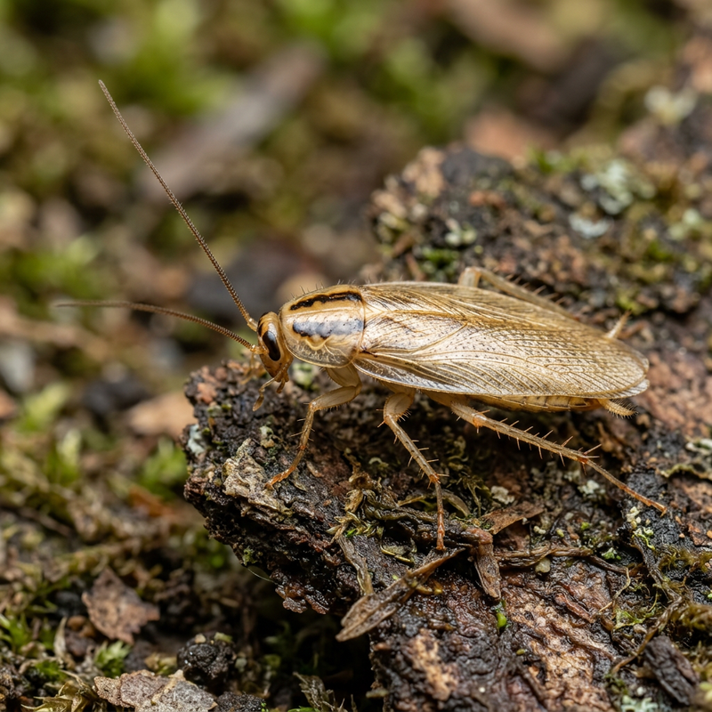 Waldschabe (Ectobius), KI-Illustration