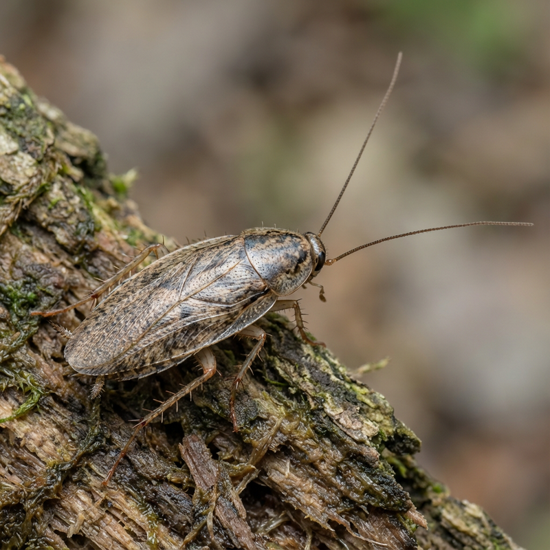 Waldschabe (Ectobius silvestris), KI-Illustration