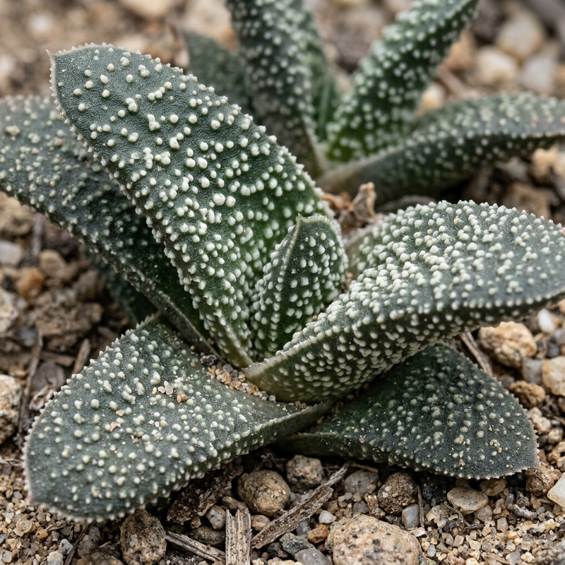 Warzige Gasterie (Gasteria carinata verrucosa), KI-Illustration