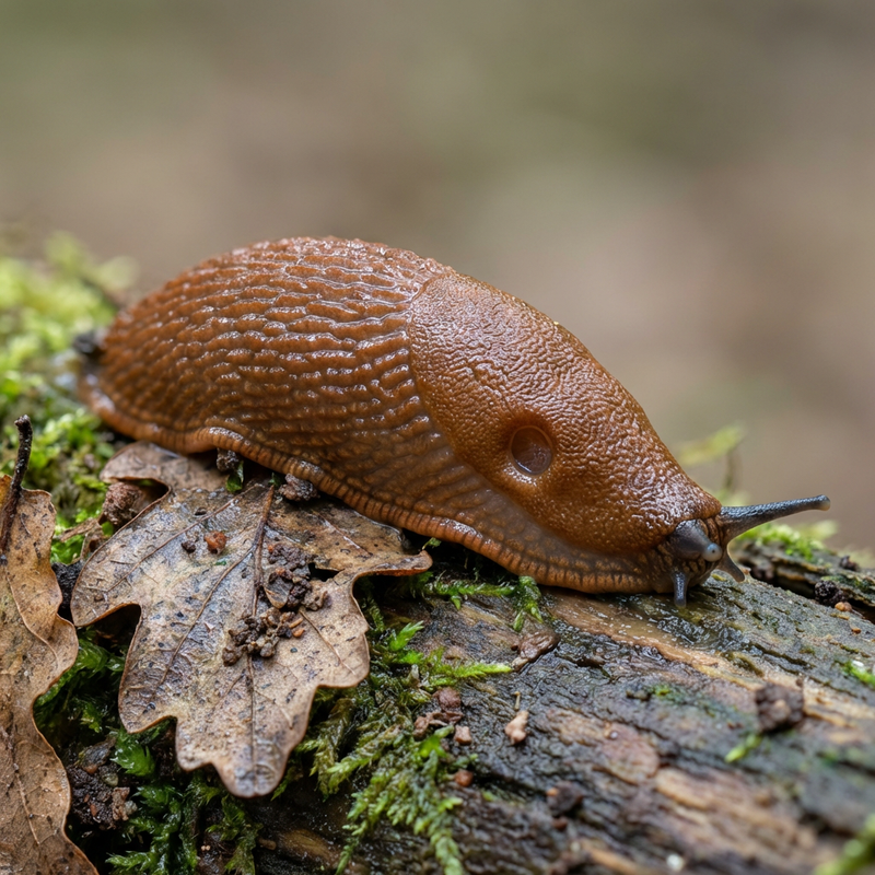 Wegschnecken (Arionidae), KI-Illustration