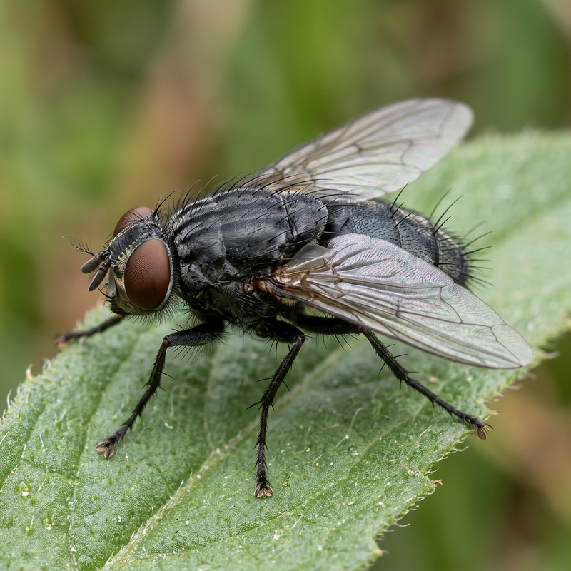 Weidefliege (Hydrotaea irritans), KI-Illustration