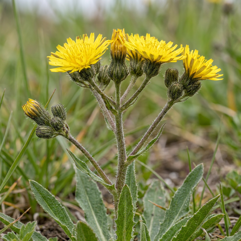 Wiesen-Pippau (Crepis biennis), KI-Illustration