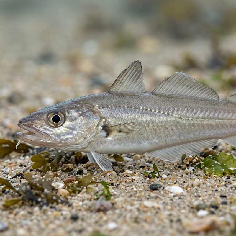 Wittling (Merlangius merlangus), KI-Illustration