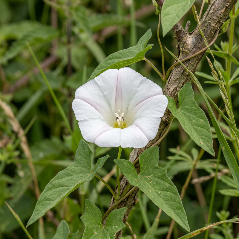 Zaunwinde (Calystegia sepium), KI-Illustration