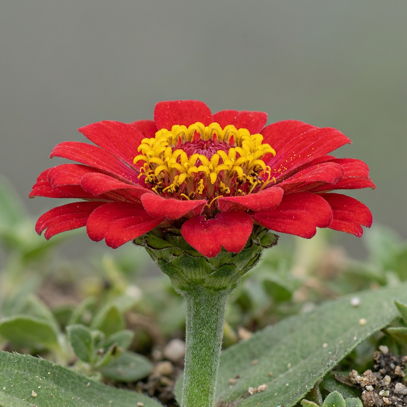 Zinnien (Zinnia elegans), KI-Illustration