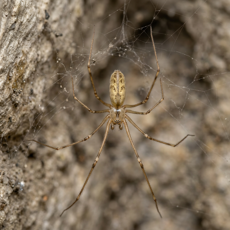 Zitterspinne (Gattung Pholcus) (Pholcus), KI-Illustration