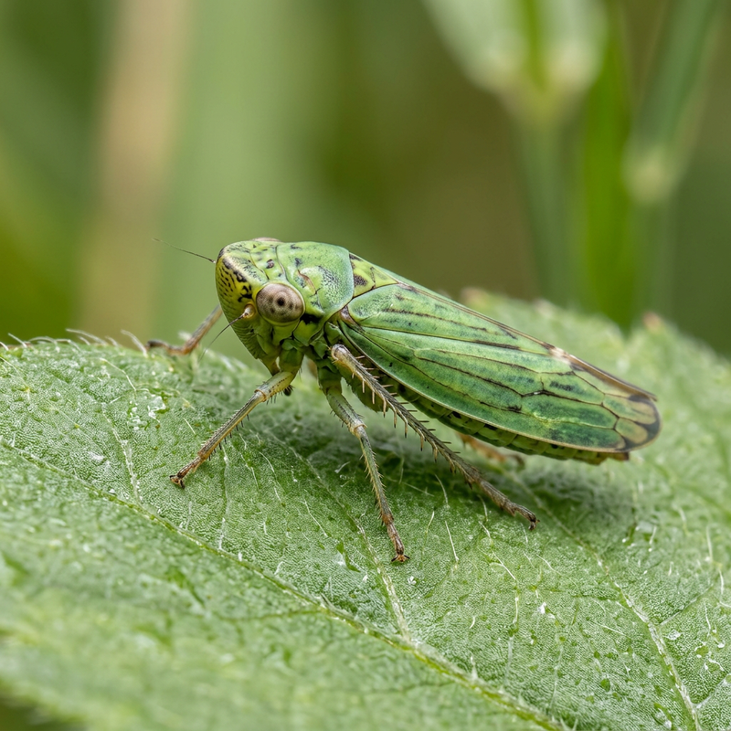 Zwergzikade (Cicadellidae), KI-Illustration