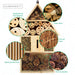 Insektenhotel aus Pinienholz - Unterschlupf für Insekten - 48 x 31 x 10 cm - Silberkraft