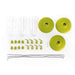 Vogelfutterspender und Vogeltränke - 3-in-1 Set - Multifunktionale Futterstation - 22 cm - Silberkraft